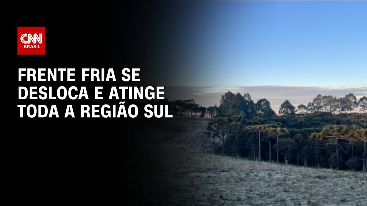 Previsão do tempo: Frente fria se desloca e atinge toda a região Sul | CNN PRIME TIME