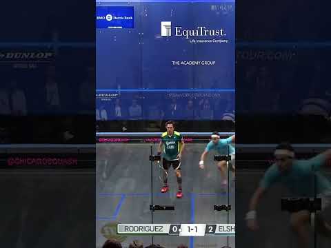 This is a wonderful example of using speed to attack as Miguel volleys the back-wall boast from Mo