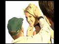 Britney on the set of the photoshoot by Herb Ritts