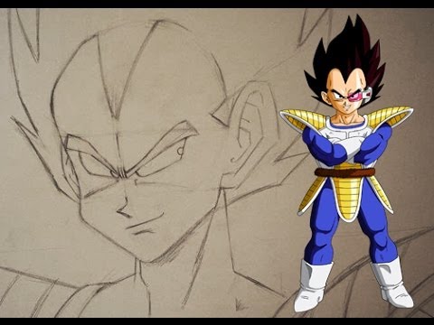 how to draw vegeta