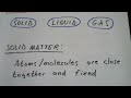 The States of Matter