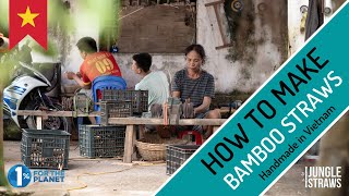 How to make Bamboo Straws | Reusable Bamboo Straw Making Process in Vietnam | by Jungle Straws