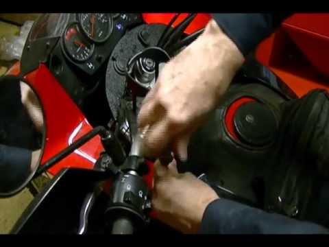 how to adjust klr headlight