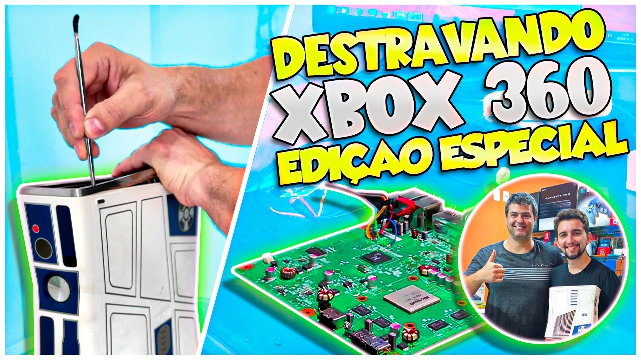 DESTRAVEI meu XBOX 360 EDIÇÃO LIMITADA com RGH 3.0! (RODA TUDO)