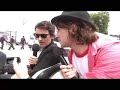 t4 backstage at the o2 wireless festival. interview with the thrills and performance of 