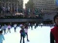 The Rockefeller skating rink with Hugo