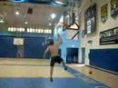 MP followed by JR dunking volleyballs MP followed by JR dunking volleyballs