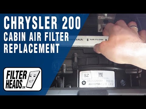 Cabin air filter replacement – Chrysler 200