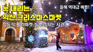 눈내리는 2025 익산 크리스마스마켓 근대역사관에서 시작합니다