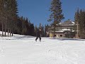Dominic skiing