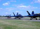 Blue Angels taxiing at KFRG