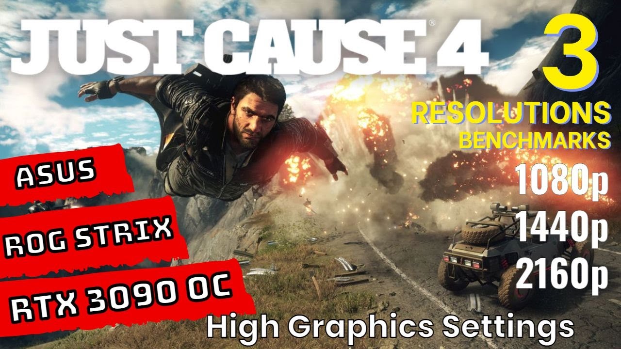 Just Cause 4 RTX 3090 Benchmarks at | 1080p | 1440p | 4K | [ASUS ROG STRIX RTX 3090 OC]