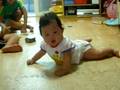only 7month baby push-up