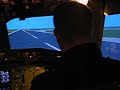Boeing 767 flight simulator landing at Kastrup runway 22 Boeing 767 flight simulator landing at Kastrup runway 22