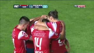 Julio Furch le dio la victoria al Veracruz sobre el Pachuca en México