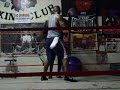 Bruce Training With Professional Boxer 