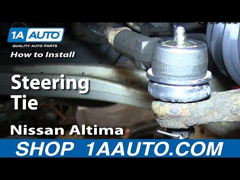 How To Install Replace Outer Steering Tie Rod 2002-06 Nissan Altima