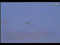 Plane takes off from beach on Berneray, Uist
