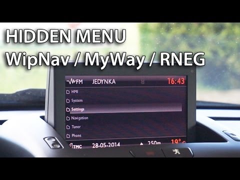 How to get WipNav/MyWay/RNEG navigation hidden menu in Citroën Peugeot Lancia Fiat (DS3 C5 207 308)