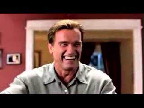 Thumb War - Harry Tasker (Arnold Schwarzenegger, Joel Schumacher's BATMAN AND ROBIN) returns home from the mental hospital, a year after his psychotic breakdown, to chal...