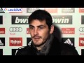 • Iker Cassilas • press conference after Real Madrid x malaga