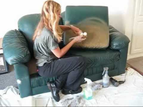 how to dye leather furniture