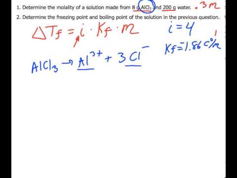 how to determine freezing point