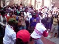 Guys imitating Deltas in the courtyard. Delta week 2K7.