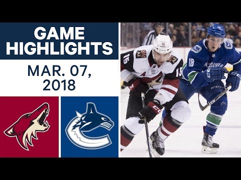 Video: NHL Game Highlights | Coyotes vs. Canucks - Mar. 07, 2018