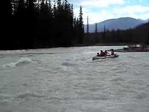 rafting on the Athabasca River