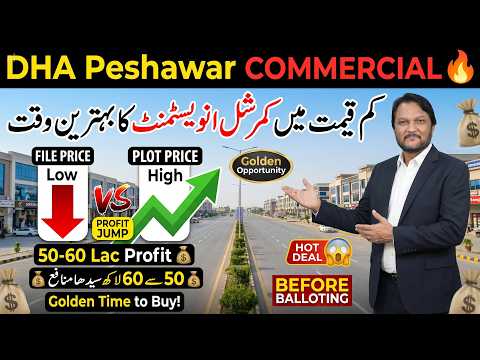 DHA Peshawar Latest News: Huge Profit Margin in Commercial Files vs On-Ground Plots