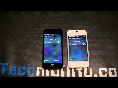 Battle of iOS 7 Beta 4 - iPhone 5 vs iPhone 4s