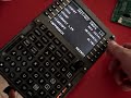 promotion video fms/fmc 737ng plugnfy, start procedure sys under project magenta program cdu. test illumination, test led msg and clear with keyboard, lesson click sound keyboard.