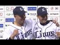 2019年6月6日 埼玉西武・郭俊麟投手・山川選手ヒーローインタビュー