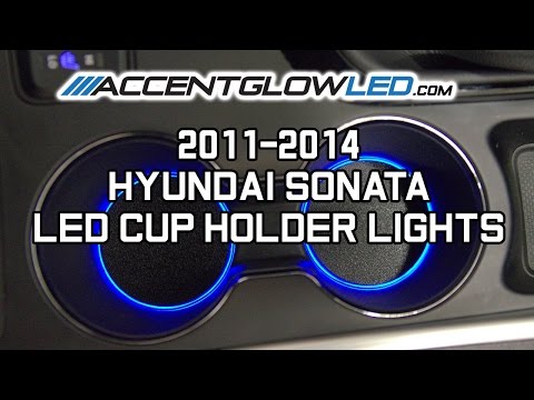Hyundai Sonata LED Cup Holder Light DIY Install Kit 2011 +Up AccentGlowLED