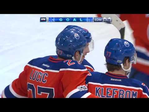 Video: Lucic brushes off Emelin, beats Price five-hole