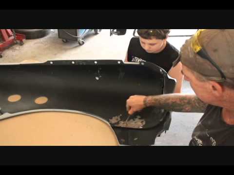 1955 Buick Century-DIY Automobile Restoration-Inside Fender Repairs. BAD PRIMER JOB!