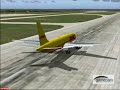 DHL landing at EDDP Runway 26L DHL landing at EDDP Runway 26L