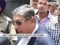 the bcci chief is in mumbai, reportedly to meet his son-in law who was arrested on charges of betting yesterday.