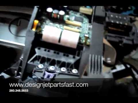 how to replace belt on hp designjet 800