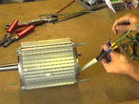 Wonderful earth: Homemade wind generator stator