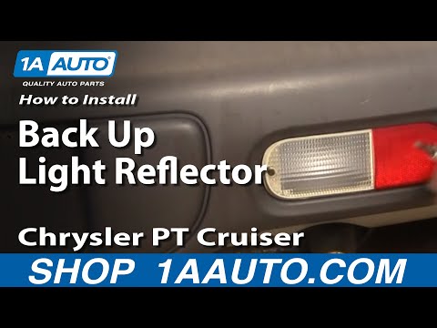 How To Install Repair Replace Rear Back Up Light Reflector Chrysler PT Cruiser 01-05 1AAuto.com