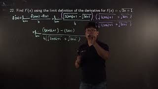 The Limit Definition of the Derivative