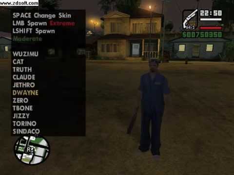 how to change cj skin