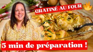 Gratin de Pommes de Terre Facile & Rapide - Gratiné au Four 🔥