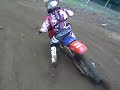 helmet camera view from practice at the acr vintage race in southwick ma.  camera worn by gary montminy 
