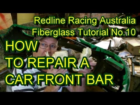 How to Repair a Fibreglass Car Bar