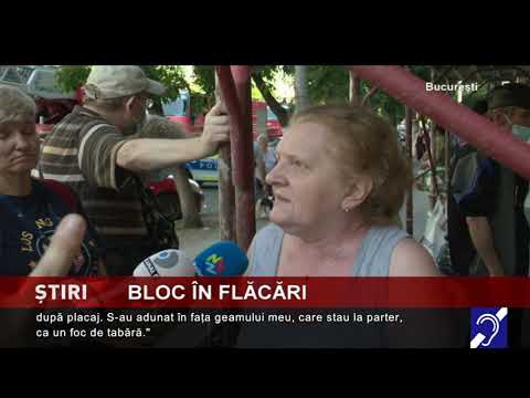 Bloc în flăcări, pe Calea Rahovei