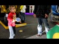 cute little jay getting crazy with the paddle on a game of digital table tennis. we all like to see his premium moves.