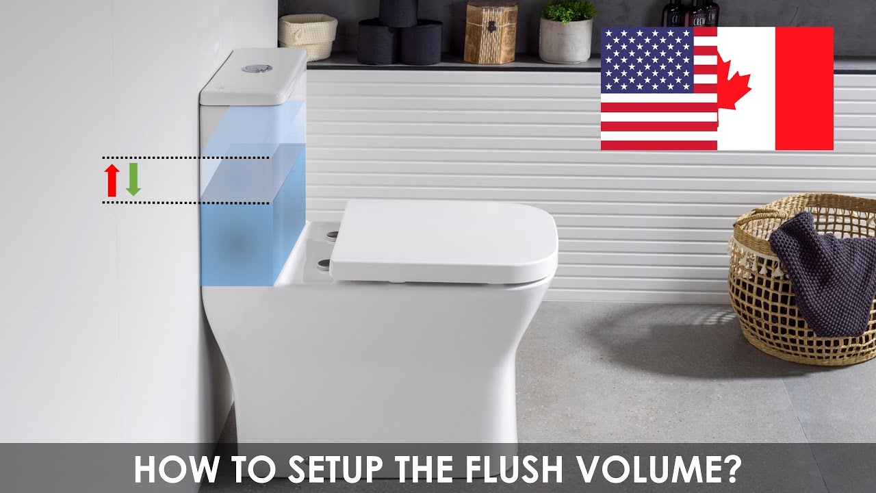 How to adjust flush volume in a One-Piece toilet